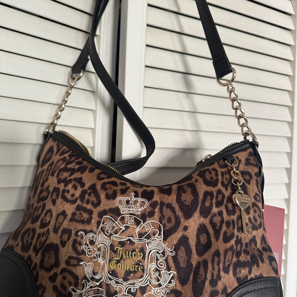 Juicy Couture Brown Leopard Shoulder Bag